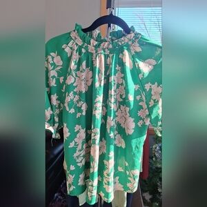 Sienna Sky Green Floral Blouse